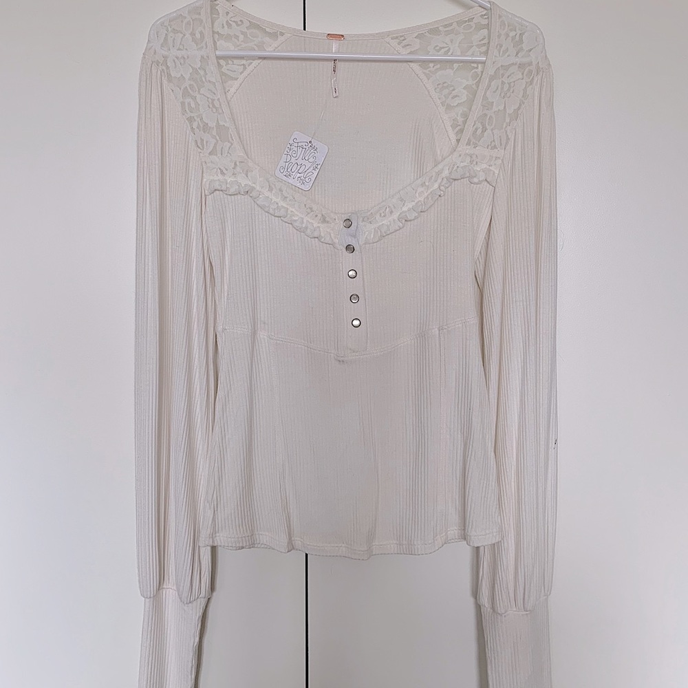 Ivory & Lace Free People Blouse